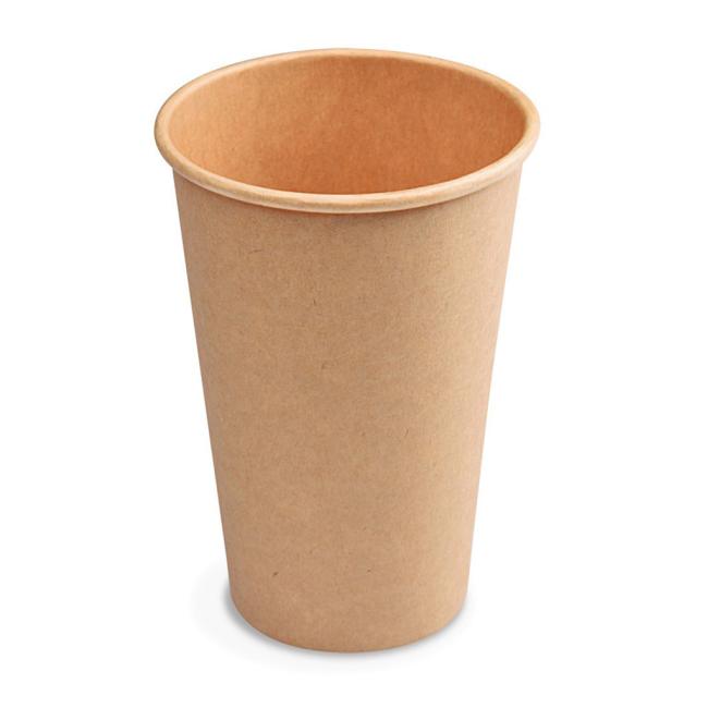 Papierové poháre hnedé kraft Ø 80 mm 330 ml. (50 ks)