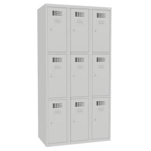 9- priehradková skriňa na úschovu cenností, uzamykateľ ná, v.180 x š.90 x h.50 cm, sivá