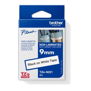 Samolepiaca páska Brother TZ-N221 9 mm biela/čierna