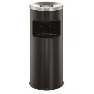 Kôš s popolníkom 17 ℓ čiierny