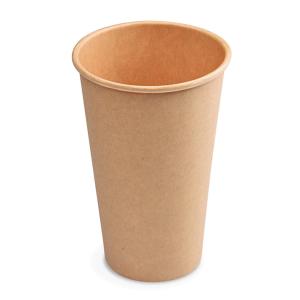 Papierové poháre hnedé kraft Ø 90 mm 510 ml. (50 ks)