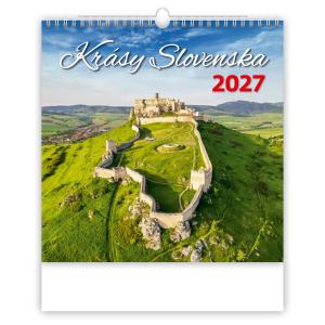 Nástenný kalendár krásy Slovenska 30 x 30 cm 2027