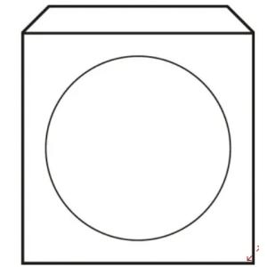 Obálky na CD 125x125 s okienkom 50 ks