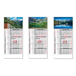 Plánovací kalendár ŠTANDARD 3-mesačný KOMBI 29,5 x 66,3 cm