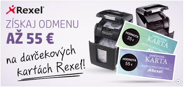 ZÍSKAJ ODMENU AŽ 55 € NA DARČEKOVÝCH KARTÁCH REXEL!