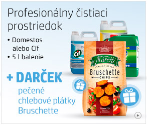 Profesionálne čisticaci prostriedky Cif alebo Domestos