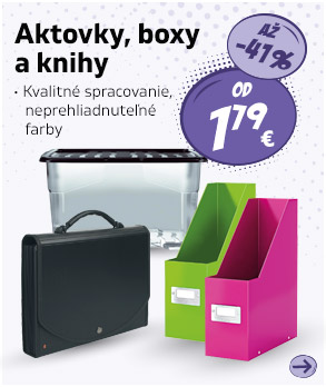 Aktovky, boxy a knihy