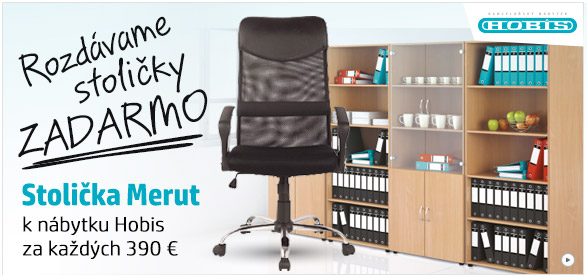 Nakúp kancelársky nábytok nad 390 € a získaj stoličku Merut zadarmo!