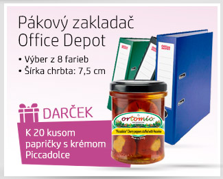 Pákový zakladač Office Depot A4 + darček Piccadolce Cherry papričky plnené krémom Pecorino