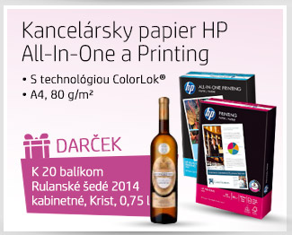 Kancelársky papier HP All-In-One a Printing + darček Rulandské šedé 2014 kabinetné