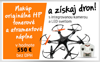 Nakúp originálne HP tonerové a atramentové náplne v hodnote 550 Eur bez DPH a získaj Dron Art HoverDrone H806C