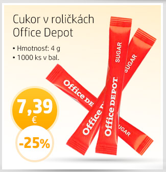 Cukor v roličkách Office Depot