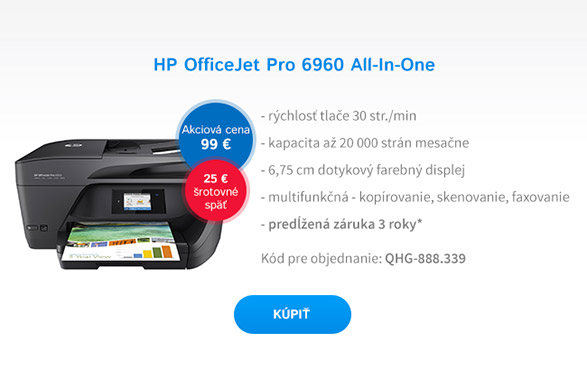 Multifunkcia HP All-in-One Officejet Pro 6960