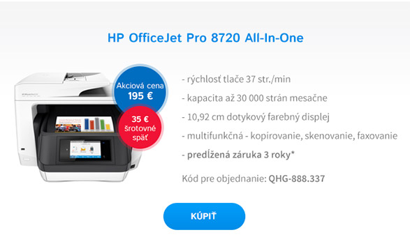 Multifunkcia HP All-in-One Officejet Pro 8720 