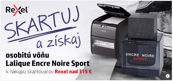 Získaj osobitú vôňu k nákupu skartovačiek Rexel nad 315 Eur