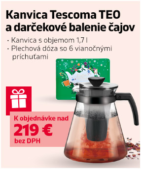 Konvice TEO, 1,7 l s dárkovou kazetou vánočních čajů English Tea Shop