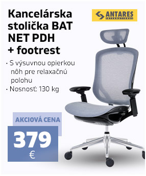 Kancelářská židle BAT NET PDH + footrest