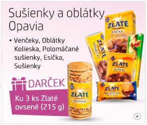 3x sušienky / oblátky Opavia + darček Zlaté ovsené