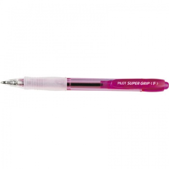 Guľôčkové pero Pilot Super Grip, neón ružová