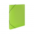 Box plastový na spisy s gumičkou Opaline A4, transp. zelená