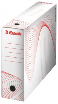 Archivačná škatuľa Esselte - 8,0 x 24,5 x 34,5 cm, biela