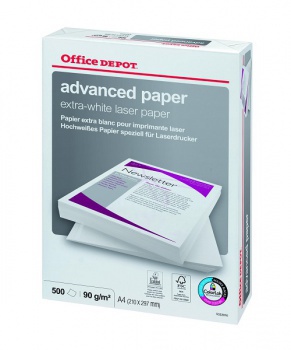 Kancelársky papier Office Depot Advanced Laser - A4, 90 g, 500 hárkov