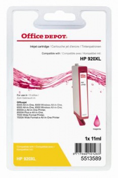 Cartridge Office Depot HP CD973AE/920XL - purpurová