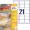 Etikety univerzálne odnímateľné 63,5x38,1mm Avery A4 25+5 hárkov 