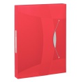 Box na spisy s gumičkou Esselte VIVIDA - A4, červená