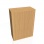 Policová skriňa Drive, 80x111x40 cm, buk/buk, zámok 