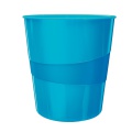 Odpadkový kôš LEITZ WOW - plastový, modrý, objem 15 l