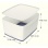 Úložný box vekom Leitz MyBox WOW - plastový, veľkosť L, biely/sivý
