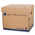 Archivačná škatuľa Iron Mountain - typ D, s vekom, 36 x 31 x 31 cm, hnedá