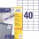 Etikety univerzálne 52,5x29,7mm Avery A4 100 hárkov 