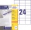 Etikety univerzálne 70x37mm Avery A4 100 hárkov 