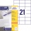 Etikety univerzálne 70x42,3mm Avery A4 100 hárkov 