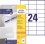Etikety univerzálne 70x36mm Avery A4 25+5 hárkov 