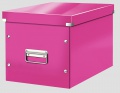 Box CLICK-N-STORE WOW - štvorcový A4, ružový