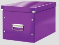 Box CLICK-N-STORE WOW - štvorcový A4, purpurový