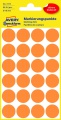 Okrúhle etikety Avery Zweckform - neón oranžova, d=18mm