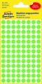 Okrúhle etikety Avery Zweckform - neón zelena, d=8 mm