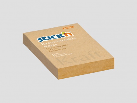 Bloček Stick'n by Hopax 76 x 51 mm - hnedá
