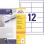Etikety univerzálne 97x42,3mm Avery A4 100 hárkov 