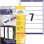 Etikety univerzálne na zakladače 38 x 192 mm Avery A4 25+5 hárkov 
