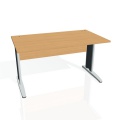Písací stôl Hobis Cross CS 1400 - buk/kov