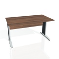 Písací stôl Hobis Cross CS 1400 - orech/kov