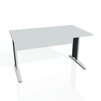 Písací stôl Hobis Cross CS 1400 -  sivá/kov