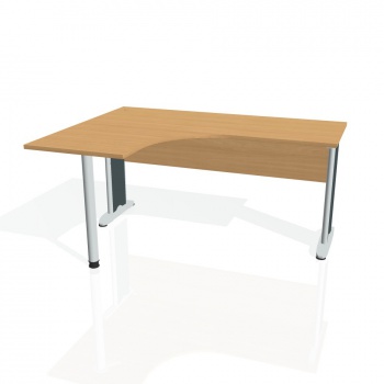 Písací stôl Hobis Cross CE 60 P - buk/kov