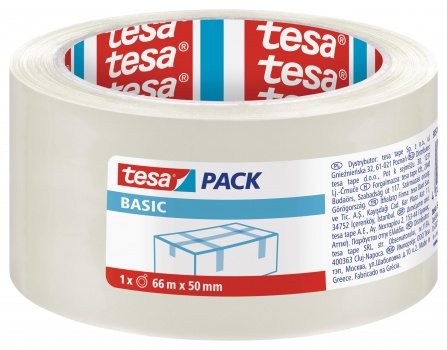 Baliaca páska Tesa  Basic  - 50 mm x 66 m, číra