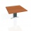 Doplnkový stôl Cross, 80x75,5x80 cm, čerešňa/kov 